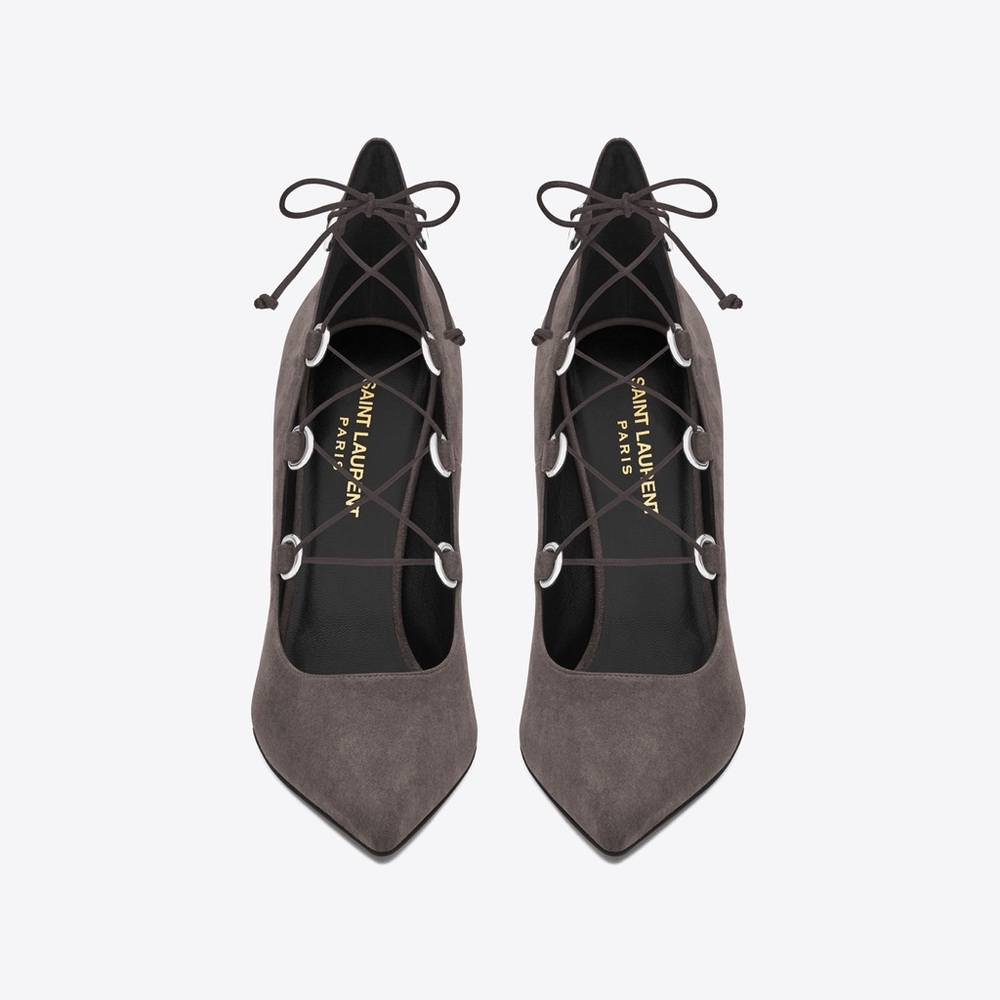 SAINT LAURENT PARIS SKINNY ESCARPIN  PUMP 39.5
